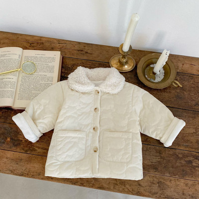 Zīdaiņu vilnas romeris ar apdruku un pogām