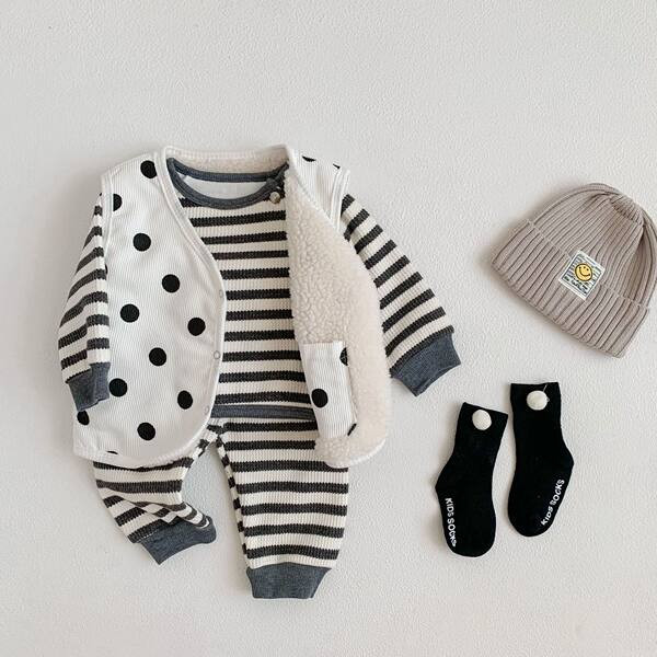 Csíkos baba kétrészes szett