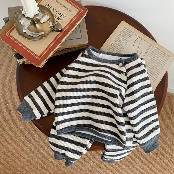 Csíkos baba kétrészes szett