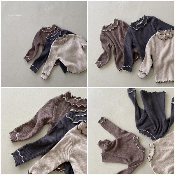 Baba téli blúz magas gallérral