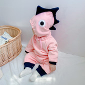 Modes bērnu rombiņas ar kapuci ar 3D elementu