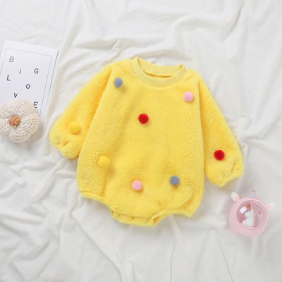 Baby down pom pom bodijs vai bikses meitenēm