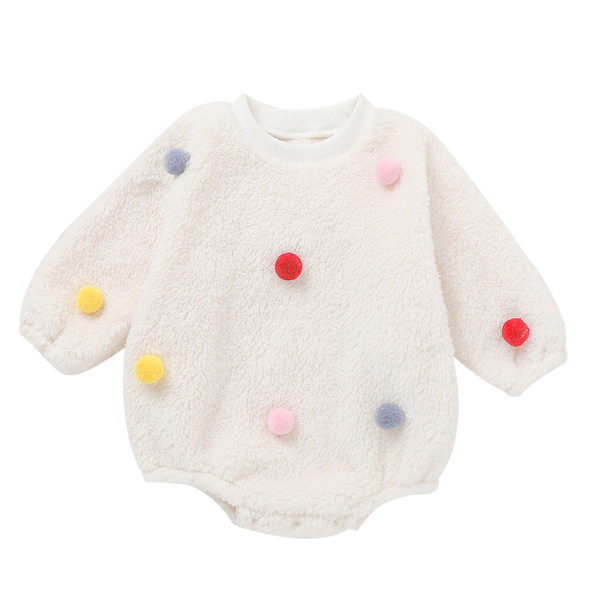 Baby down pom pom bodijs vai bikses meitenēm