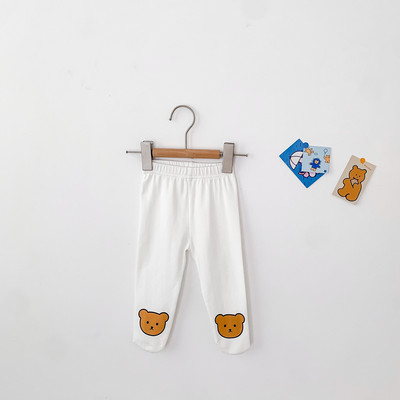 Βρεφικό σετ σε τρία μέρη με κουμπιά και στάμπα αρκούδας