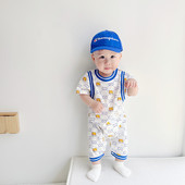 Baba kombiné rövid ujjú, mintával