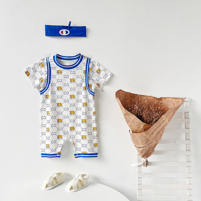 Baba kombiné rövid ujjú, mintával