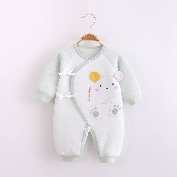 Βρεφική ολόσωμη φόρμα μακρυμάνικη με  κουμπιά