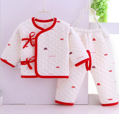 Kūdikio dviejų dalių rinkinys su kaklaraiščiais ir spauda