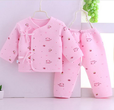 Kūdikio dviejų dalių rinkinys su kaklaraiščiais ir spauda