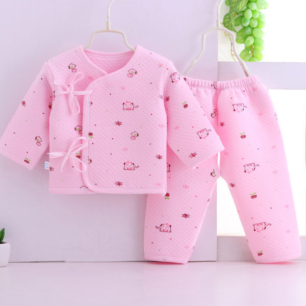 Kūdikio dviejų dalių rinkinys su kaklaraiščiais ir spauda