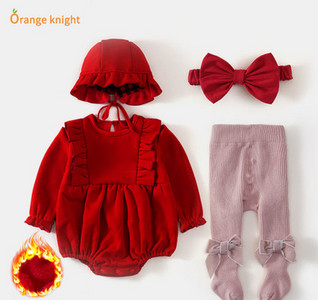 Baby fleece σετ με κορδέλα επίσημο σχέδιο