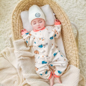 Hlapnice za bebe ležernog uzorka s printom i gumbima