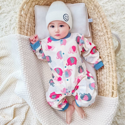 Hlapnice za bebe ležernog uzorka s printom i gumbima