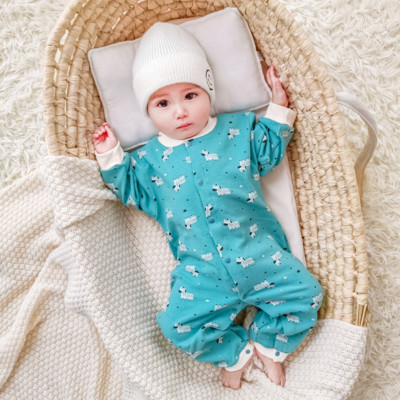 Hlapnice za bebe ležernog uzorka s printom i gumbima