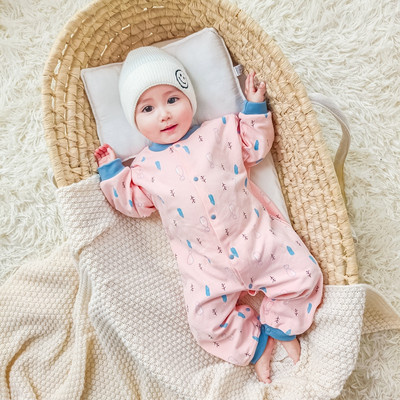 Hlapnice za bebe ležernog uzorka s printom i gumbima