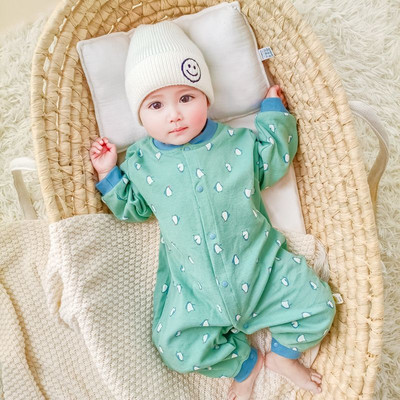 Hlapnice za bebe ležernog uzorka s printom i gumbima