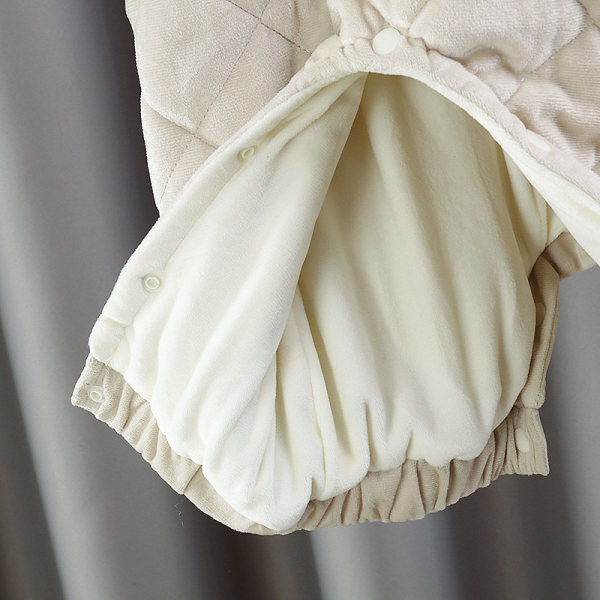 Baby fleece romper με φλοράλ μοτίβο
