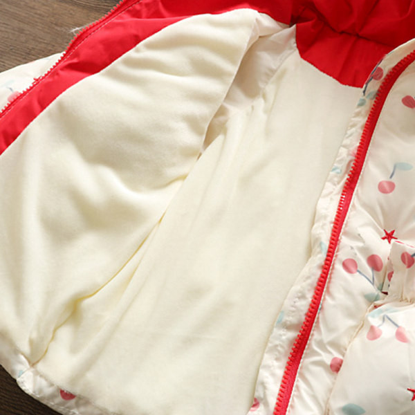 Βρεφικό μπουφάν με κουκούλα και απλικέ για κορίτσια