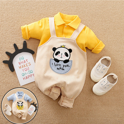 Нов модел бебешки гащеризон с дълъг ръкав за момчета