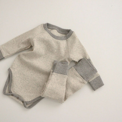 Vienkrāsains divdaļīgs bērnu komplekts zēniem un meitenēm