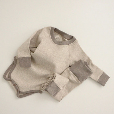 Vienkrāsains divdaļīgs bērnu komplekts zēniem un meitenēm