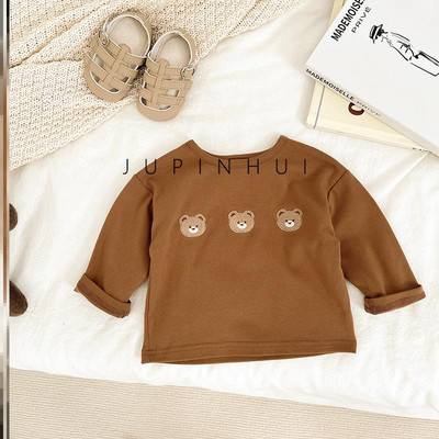 Mazuļa kombinezons ar blūzes un lāča apdruku