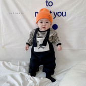 Бебешки гащеризон и блуза с апликация за момчета