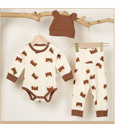 Trīsdaļīgs mazuļu komplekts meitenēm un zēniem