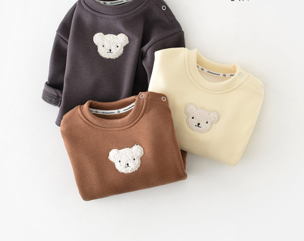 Bērnu ikdienas blūze ar izšuvumu meitenēm un zēniem