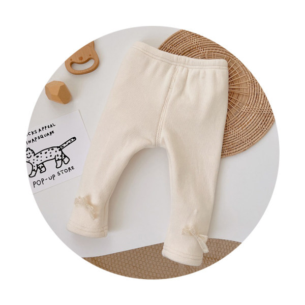 Zīdaiņu flīsa bikses ar lentīti