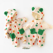 Mazuļa kombinezons ar kapuci un rāvējslēdzēju