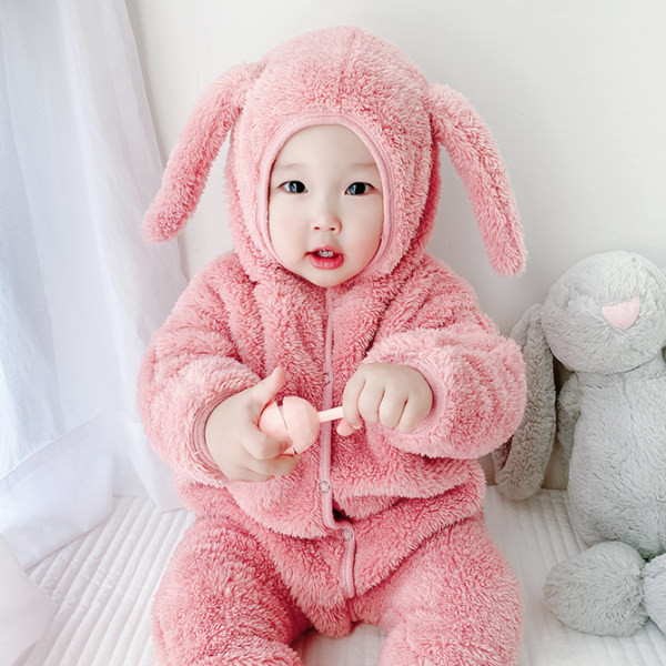 Plišane štrample za bebe s kapuljačom i kopčanjem na patentni zatvarač