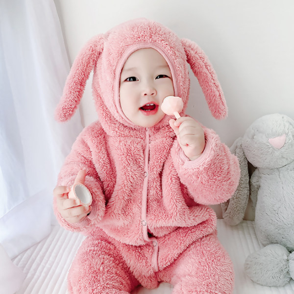 Plišane štrample za bebe s kapuljačom i kopčanjem na patentni zatvarač