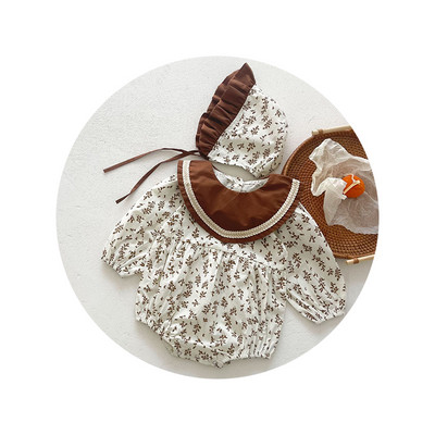 Jauna modeļa bērnu bodijs ar cepuri meitenēm