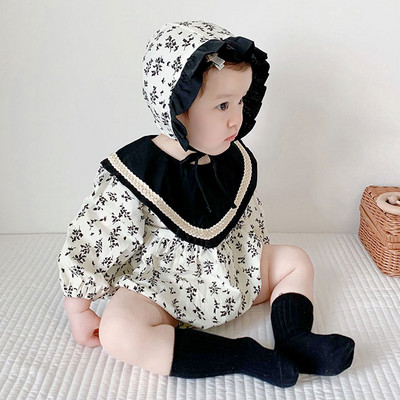 Jauna modeļa bērnu bodijs ar cepuri meitenēm