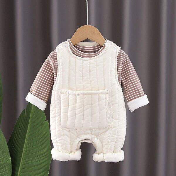 Új modell baba szett kétrészes blúzból és overálból