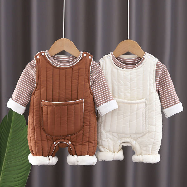 Új modell baba szett kétrészes blúzból és overálból