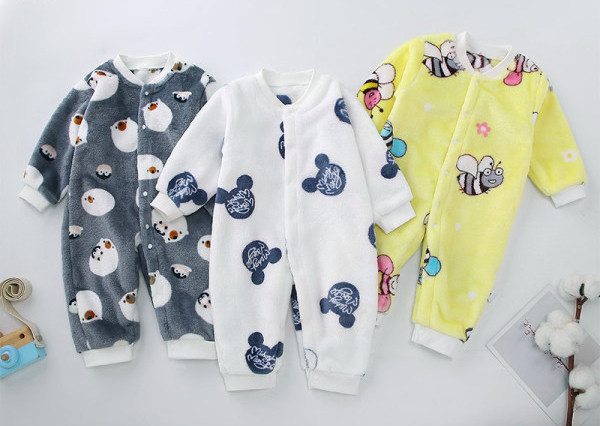 Βρεφικό βελούδινο μακρυμάνικο ρόμπα