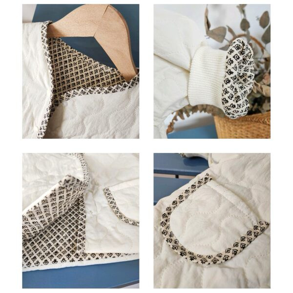 Proljetna dječja jakna s duplim džepom i kopčanjem na gumb