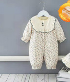 Flīsa bērnu rombiņš ar ziedu motīvu