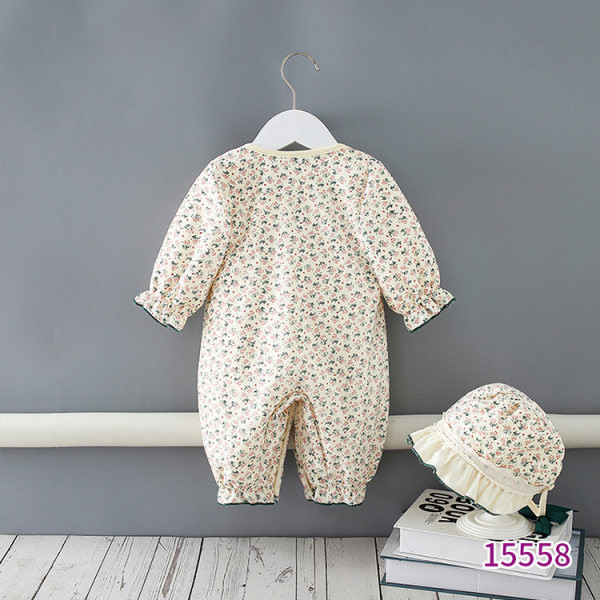 Flīsa bērnu rombiņš ar ziedu motīvu