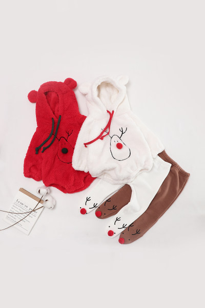 Χειμερινό φλις σετ  με κουκούλα