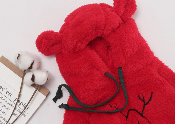 Χειμερινό φλις σετ  με κουκούλα