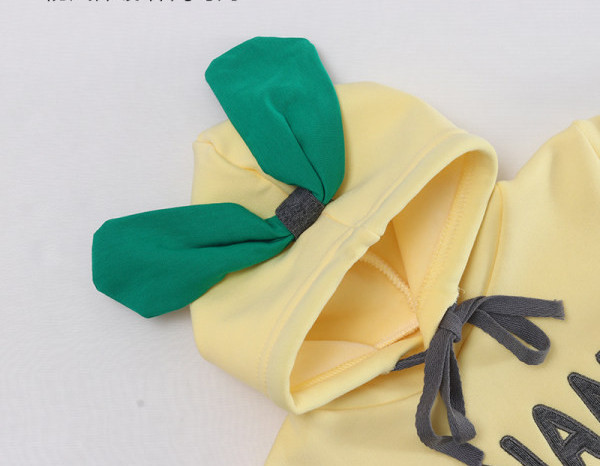 Zīdaiņu flīsa bodijs ar apdruku un kapuci ar ausīm