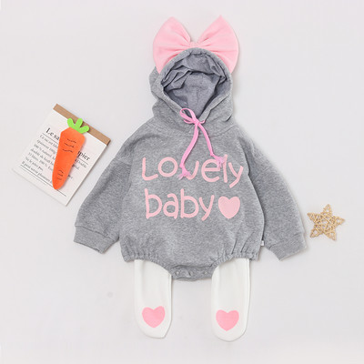 Új modell gyerek body mintával és szalaggal