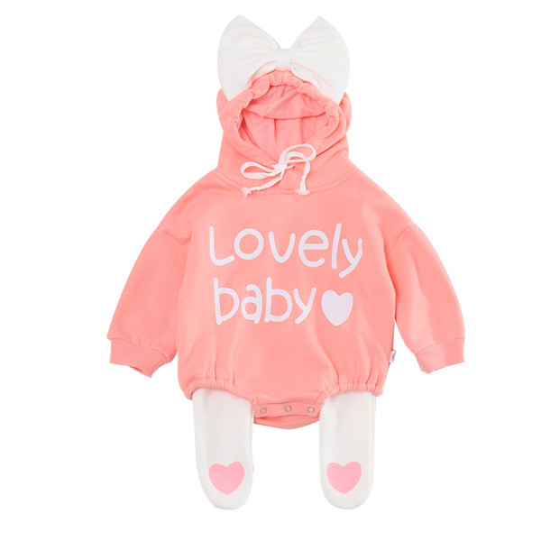 Új modell gyerek body mintával és szalaggal