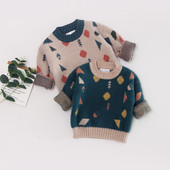 Téli baba pulóver mintával