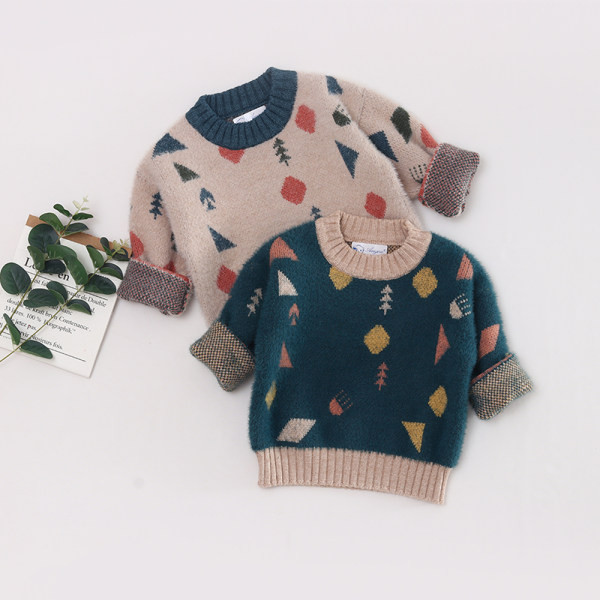 Téli baba pulóver mintával