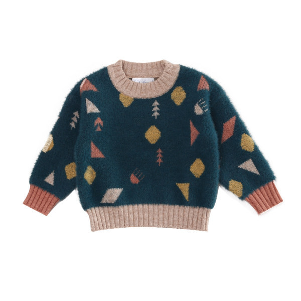 Téli baba pulóver mintával