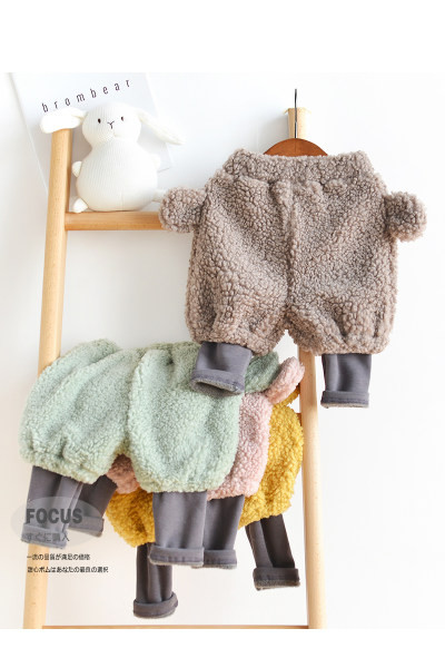 Mazuļu dūnu bikses ar 3D elementu